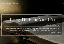 Trung Tín Phục Vụ Chúa – 22/1/2022