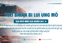 Klei Bhiăn Bi Lui Ung Mô̆ – 20/9/2023