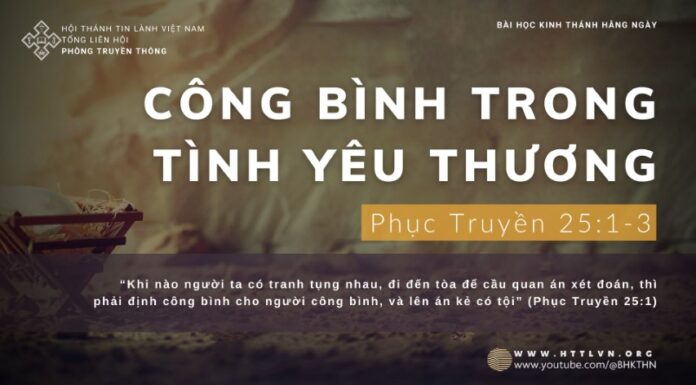 Công Bình Trong Tình Yêu Thương – 16/12/2023