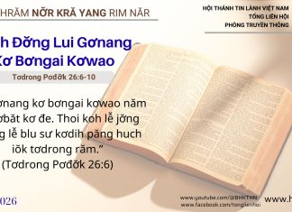 Lĕch Đơ̆ng Lui Gơnang Kơ Bơngai Kơwao – 22/2/2026