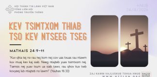 Kev Tsimtxom Thiab Tso Kev Ntseeg Tseg – 24/4/2026