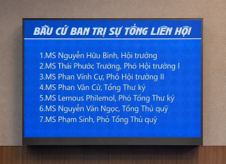 Kết quả ngày làm việc thứ 3 của Đại Hội đồng TLH lần thứ 49