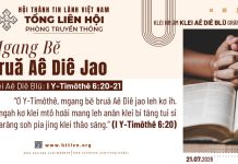 Mgang Bĕ Bruă Aê Diê Jao – 21/7/2026