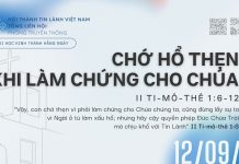 Chớ Hổ Thẹn khi Làm Chứng cho Chúa – 12/9/2026